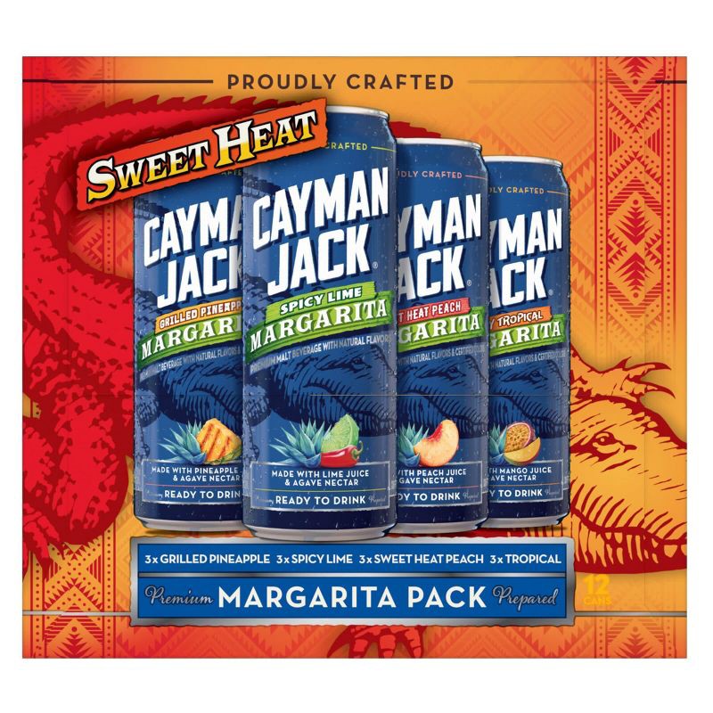 slide 4 of 5, Cayman Jack Sweet Heat Margarita Variety - 12pk/12 fl oz Cans, 12 ct; 12 fl oz
