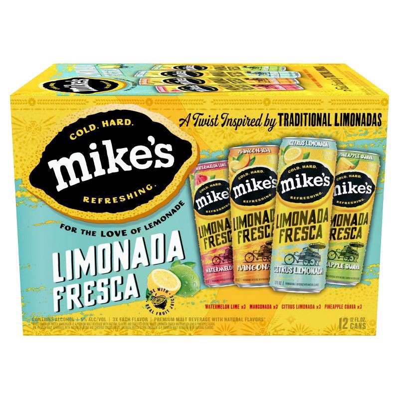 slide 2 of 11, Mike's Hard Lemonade Mike's Hard Limonada Fresca - 12pk/12 fl oz Cans, 12 ct; 12 fl oz