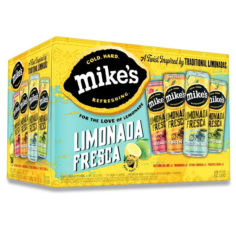 slide 3 of 11, Mike's Hard Lemonade Mike's Hard Limonada Fresca - 12pk/12 fl oz Cans, 12 ct; 12 fl oz