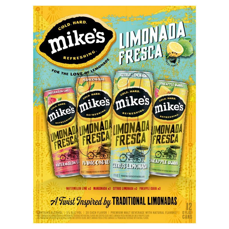 slide 8 of 11, Mike's Hard Lemonade Mike's Hard Limonada Fresca - 12pk/12 fl oz Cans, 12 ct; 12 fl oz
