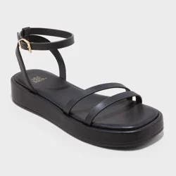 Women's Wrenley Low Platform Sandals - Wild Fable™ Black 10