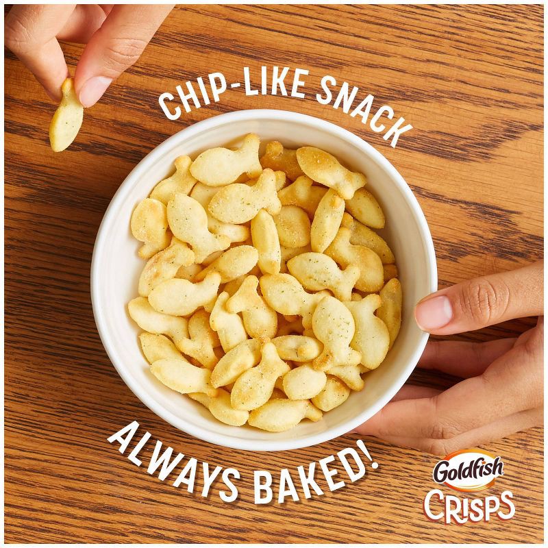 slide 3 of 12, Goldfish Crisps Sour Cream & Onion Baked Chip Crackers Bag - 6.25oz, 6.25 oz