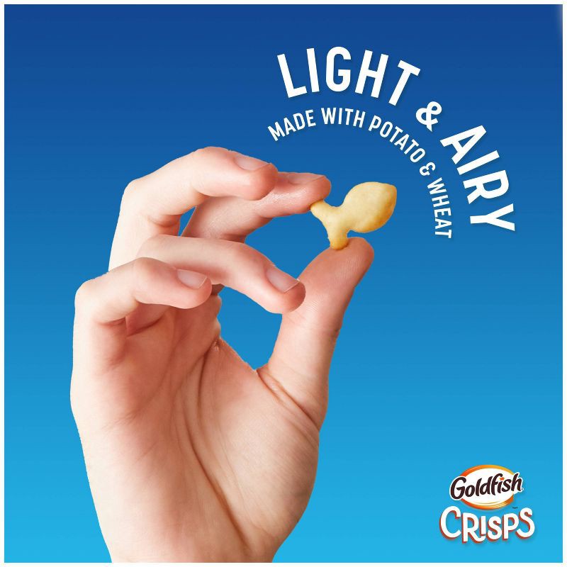 slide 5 of 11, Goldfish Crisps Salt & Vinegar Flavored Baked Chip Crackers Bag - 6.25oz, 6.25 oz