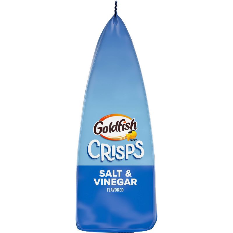 slide 9 of 11, Goldfish Crisps Salt & Vinegar Flavored Baked Chip Crackers Bag - 6.25oz, 6.25 oz