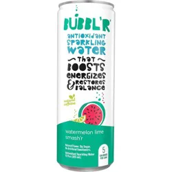 BUBBL'R Watermelon Lime Smash'r Antioxidant Sparkling Water - 12 fl oz Can