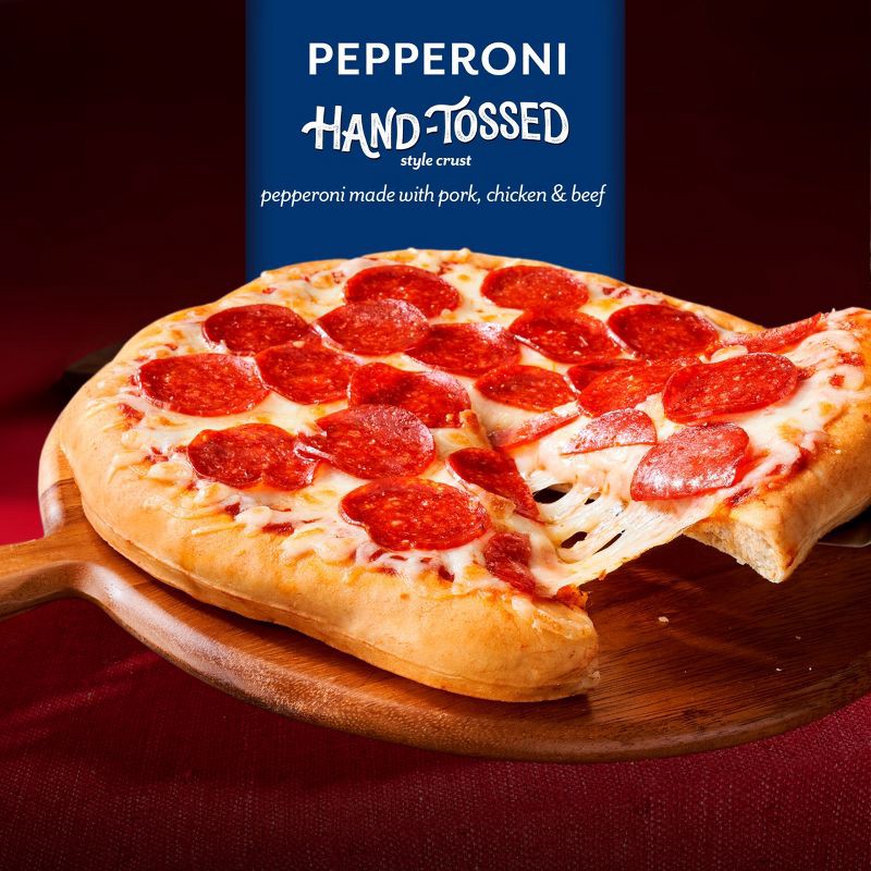 slide 3 of 9, DiGiorno Hand Tossed Style Pepperoni Frozen Pizza - 17.3oz, 17.3 oz