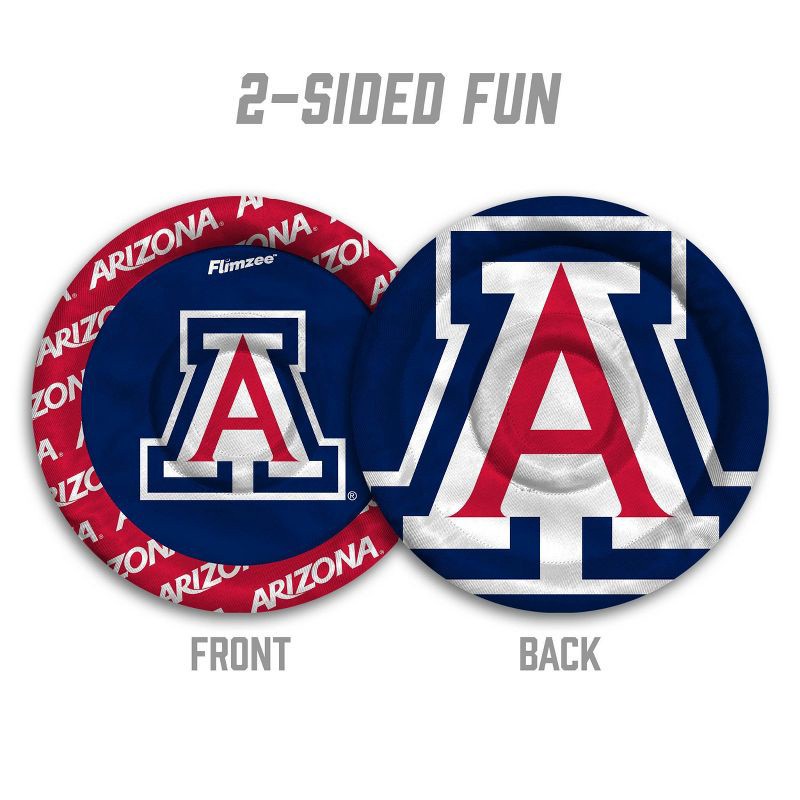 slide 2 of 6, NCAA Arizona Wildcats Flimzee Flying Disc: Polyester, 2+ Years, 10" Diameter, 1 ct