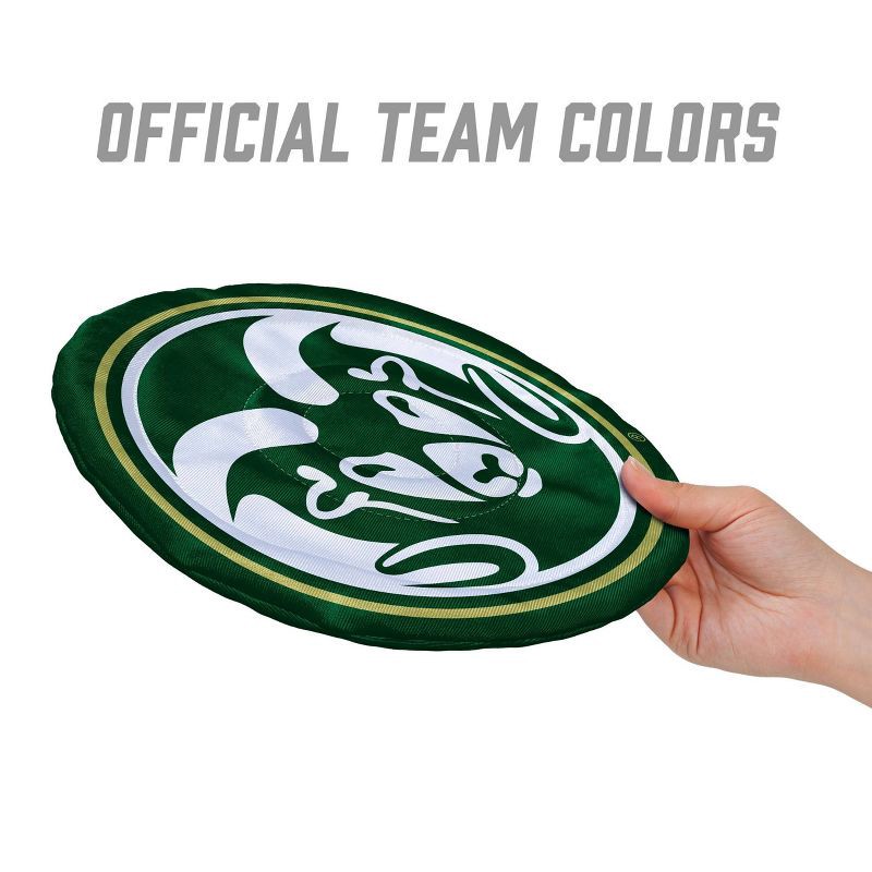 slide 3 of 6, NCAA Colorado State Rams Flimzee Flying Disc: Polyester, 10" Diameter, Ages 2+, 1 ct