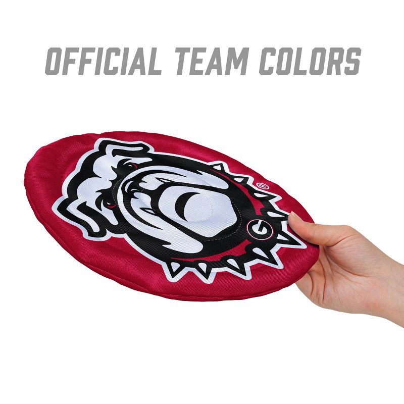 slide 3 of 6, NCAA Georgia Bulldogs Flimzee Flying Disc: Polyester, 10" Diameter, 1 ct