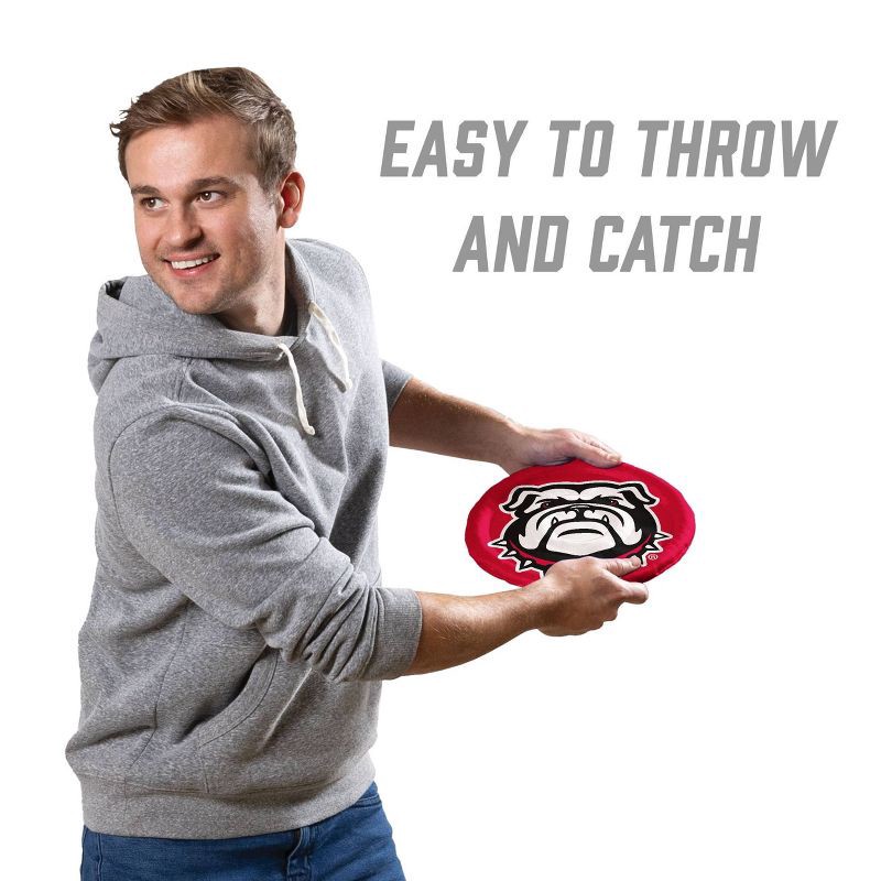 slide 4 of 6, NCAA Georgia Bulldogs Flimzee Flying Disc: Polyester, 10" Diameter, 1 ct