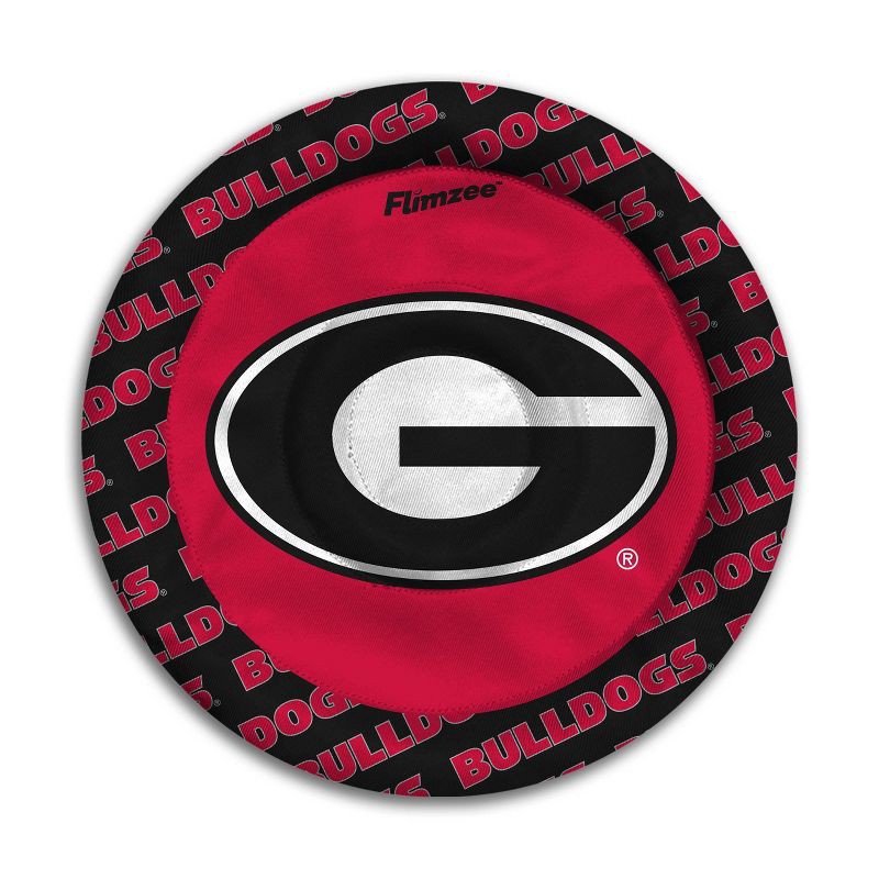 slide 1 of 6, NCAA Georgia Bulldogs Flimzee Flying Disc: Polyester, 10" Diameter, 1 ct