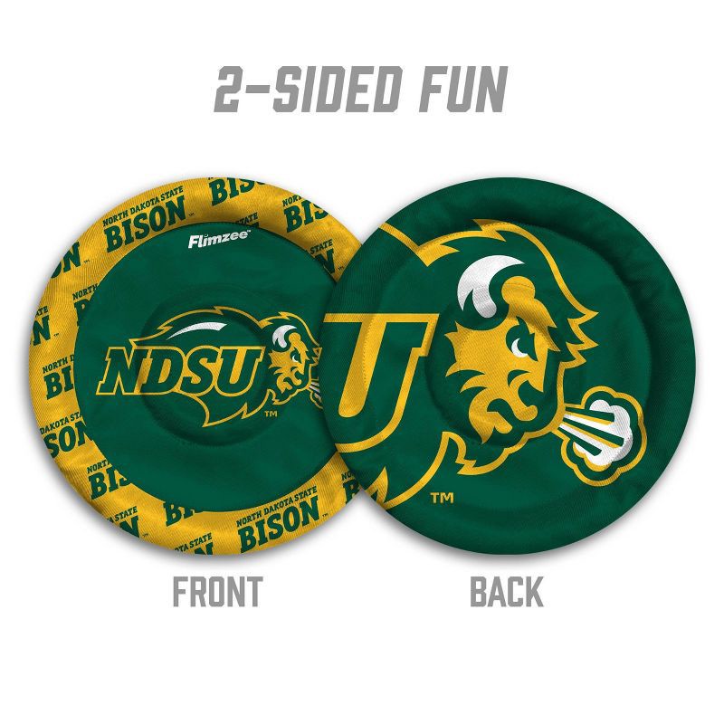 slide 2 of 6, NCAA North Dakota State Bison Flimzee Flying Disc: Polyester, 10" Diameter, 1 ct