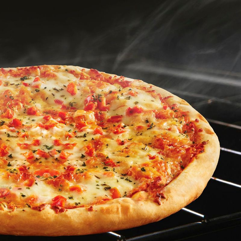 slide 9 of 14, DiGiorno Frozen Thin & Crispy Stuffed Crust Margherita Pizza - 21oz, 21 oz