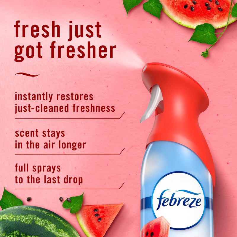 slide 4 of 12, Febreze Air Mist Odor-Fighting Air Freshener - Watermelon - 8.1oz, 8.1 oz