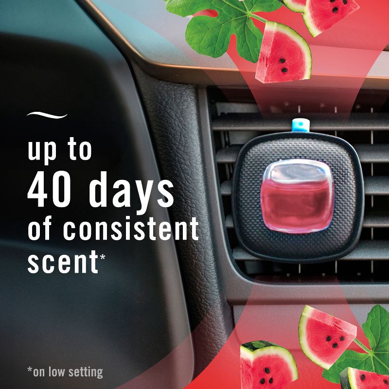 slide 3 of 12, Febreze Car Air Freshener - Sweet Watermelon Vine - 2ct, 2 ct