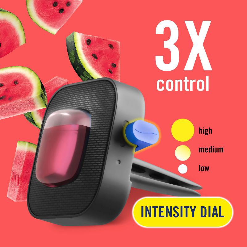 slide 4 of 12, Febreze Car Air Freshener - Sweet Watermelon Vine - 2ct, 2 ct