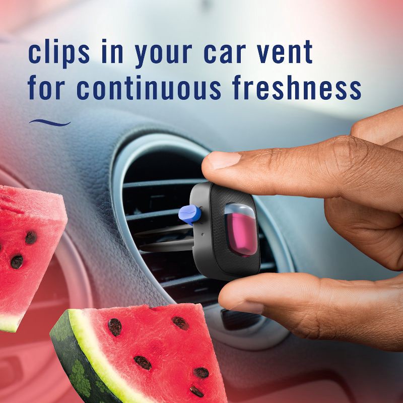 slide 5 of 12, Febreze Car Air Freshener - Sweet Watermelon Vine - 2ct, 2 ct