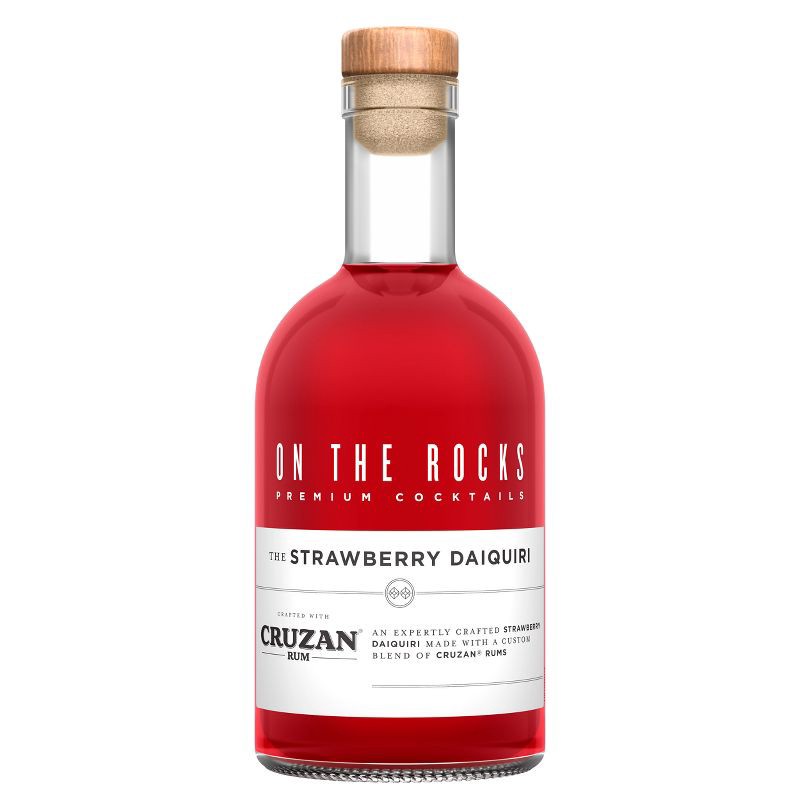 slide 1 of 7, On The Rocks Premium Cocktails On The Rocks OTR The Strawberry Daiquiri Cocktail - 375ml Bottle, 375 ml