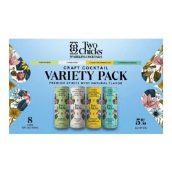 Two Chicks Cocktails Craft Cocktail Variety - 8pk/355ml Cans