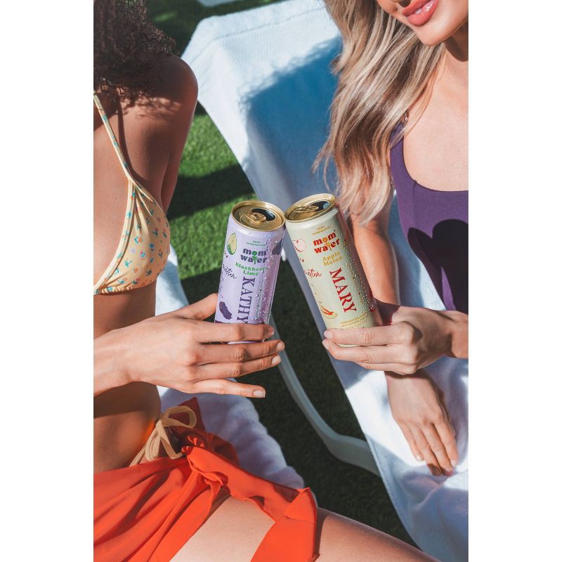 slide 12 of 12, Mom Water - Vacation Mode Variety Pack 8pk/355ml Cans, 8 ct, 355 ml