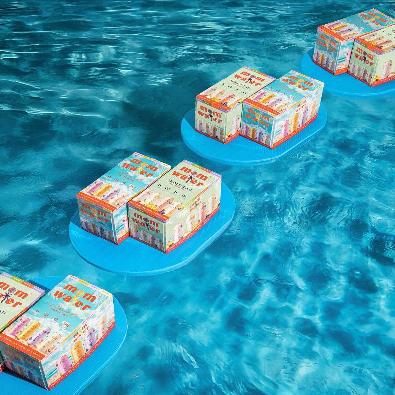 slide 9 of 12, Mom Water - Vacation Mode Variety Pack 8pk/355ml Cans, 8 ct, 355 ml