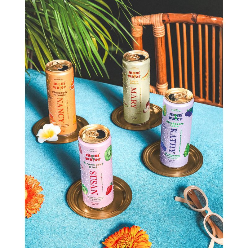 slide 10 of 12, Mom Water - Vacation Mode Variety Pack 8pk/355ml Cans, 8 ct, 355 ml