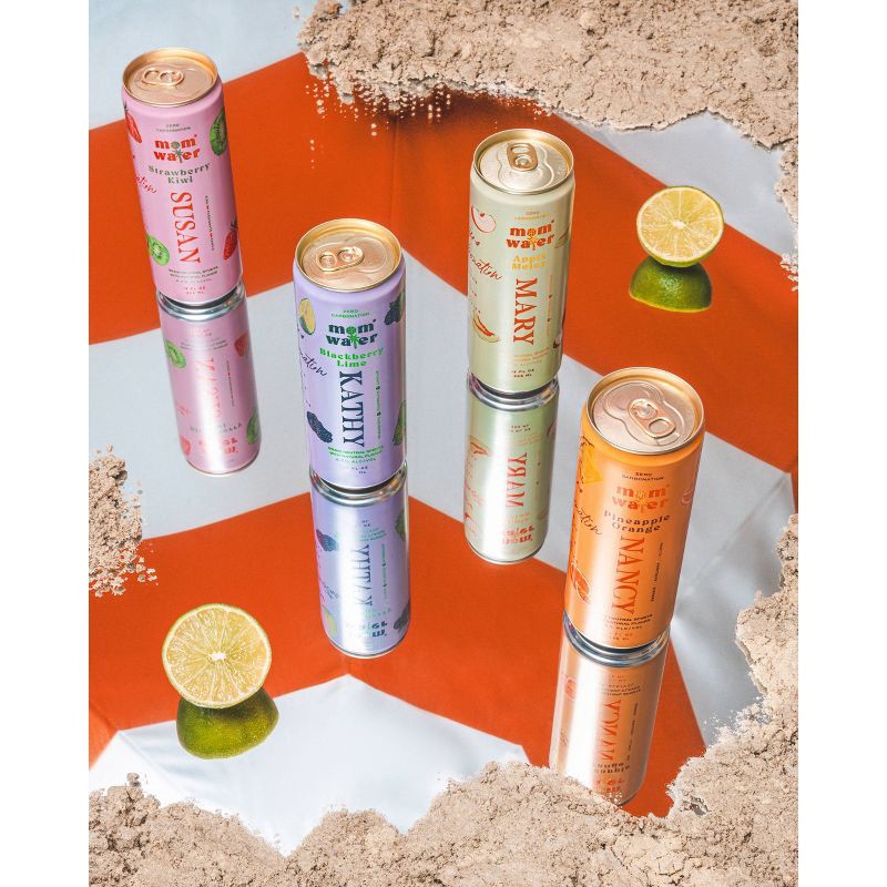 slide 11 of 12, Mom Water - Vacation Mode Variety Pack 8pk/355ml Cans, 8 ct, 355 ml