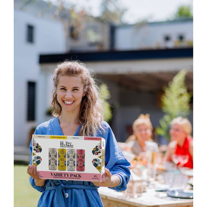 slide 3 of 3, Two Chicks Cocktails Vodka Variety - 8pk/355ml Cans, 8 ct, 355 ml