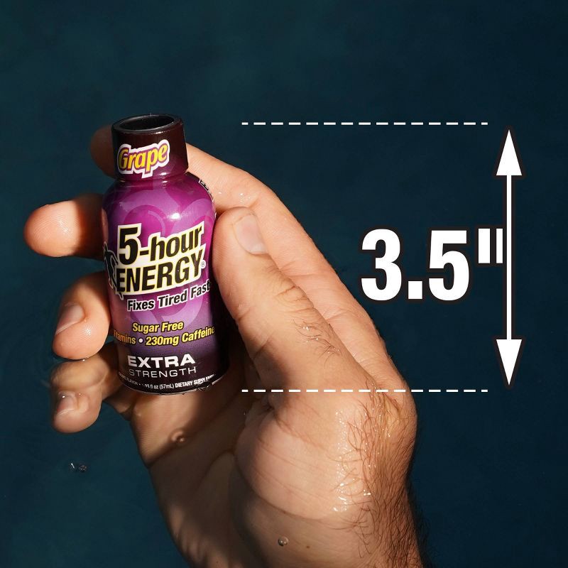 slide 8 of 8, 5 Hour Energy Extra Strength Shot Dietary Supplement - Grape - 10pk, 10 ct