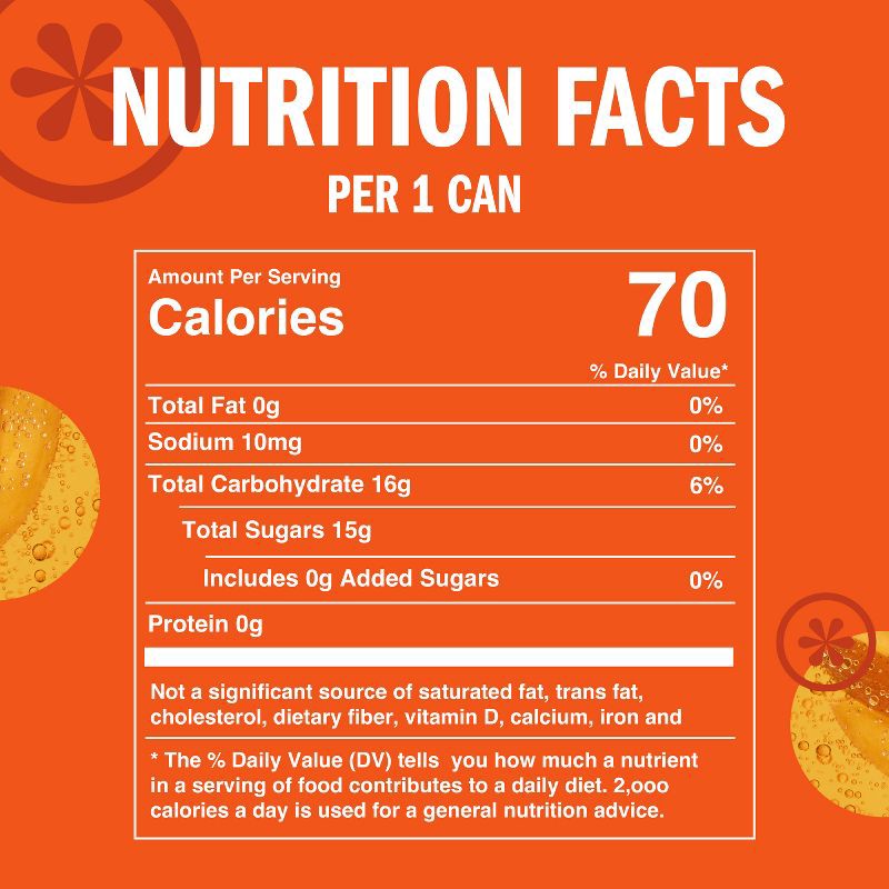 slide 7 of 8, IZZE Mango Sparkling Juice - 6pk/8.4 fl oz Cans, 6 ct; 8.4 fl oz