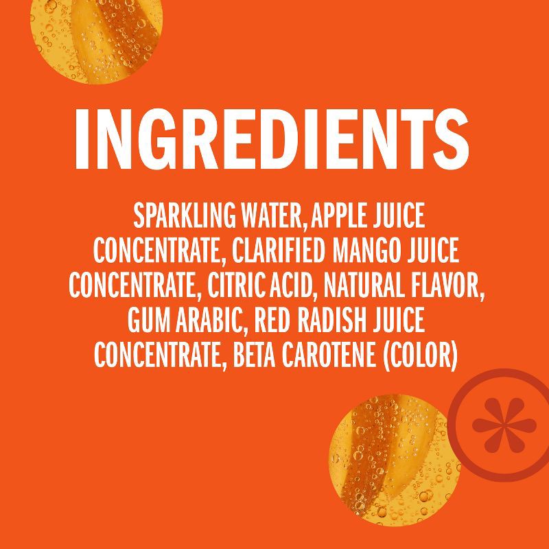 slide 8 of 8, IZZE Mango Sparkling Juice - 6pk/8.4 fl oz Cans, 6 ct; 8.4 fl oz