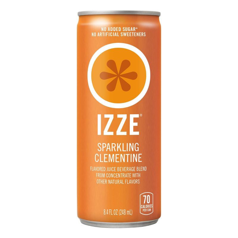 slide 2 of 11, IZZE Clementine Sparkling Juice - 6pk/8.4 fl oz Cans, 6 ct; 8.4 fl oz