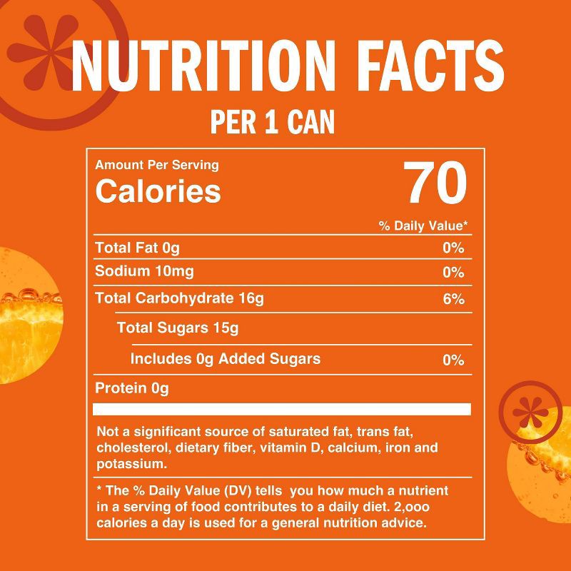 slide 11 of 11, IZZE Clementine Sparkling Juice - 6pk/8.4 fl oz Cans, 6 ct; 8.4 fl oz