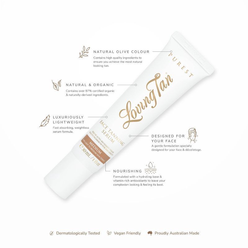 slide 6 of 6, Loving Tan Purest Tanning Serum - Medium - 1 fl oz - Ulta Beauty, 1 fl oz