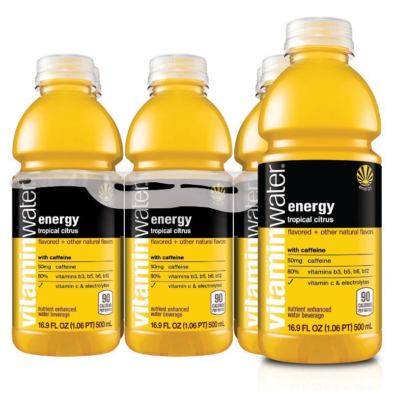 slide 5 of 6, Vitamin Water Vitaminwater Energy - 6pk/16.9 fl oz Bottle, 6 ct; 16.9 fl oz