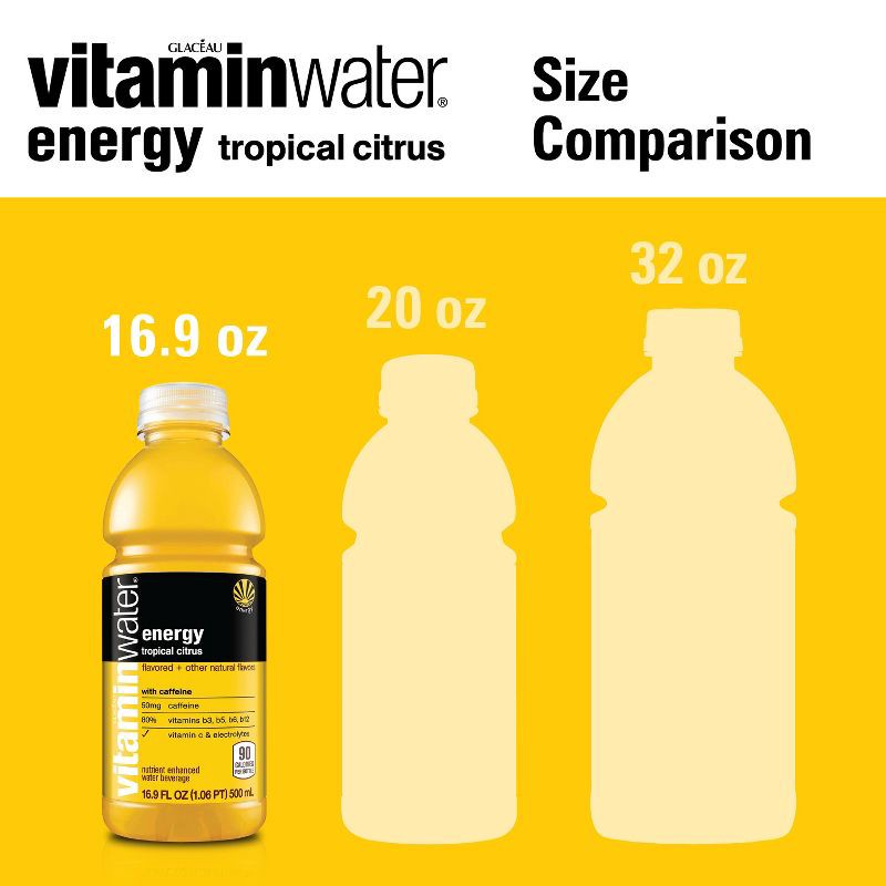 slide 6 of 6, Vitamin Water Vitaminwater Energy - 6pk/16.9 fl oz Bottle, 6 ct; 16.9 fl oz