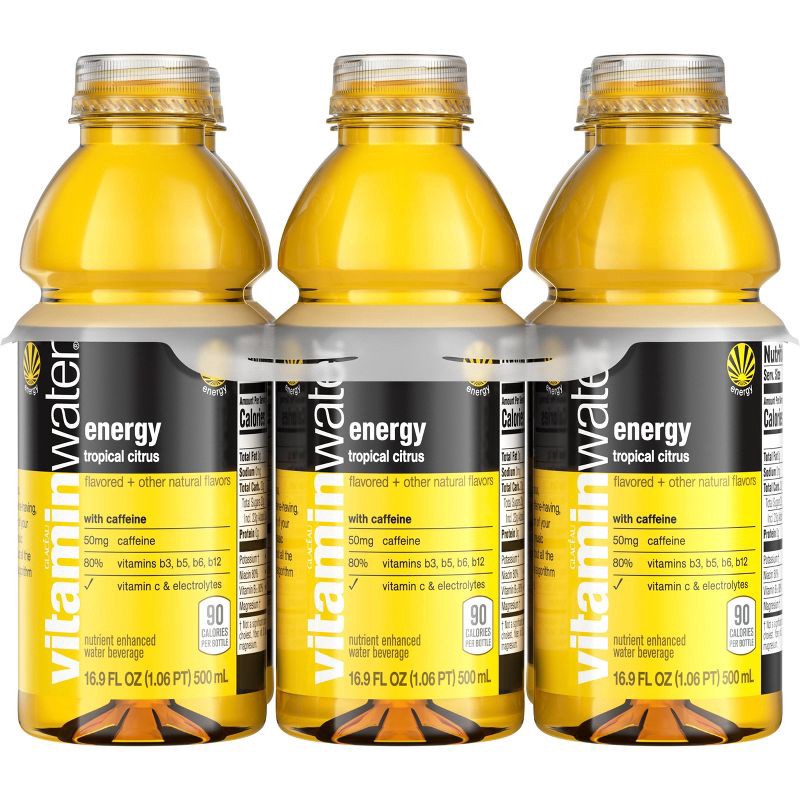 slide 1 of 6, Vitamin Water Vitaminwater Energy - 6pk/16.9 fl oz Bottle, 6 ct; 16.9 fl oz