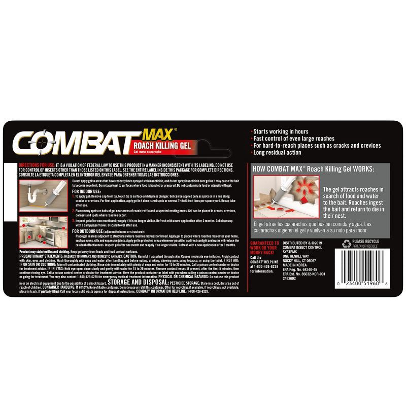slide 6 of 8, Combat Max Roach Killing Gel - 2.1oz, 2.1 oz