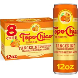Topo Chico Sabores Tangerine Ginger Sparkling Water - 8pk/12 fl oz Cans