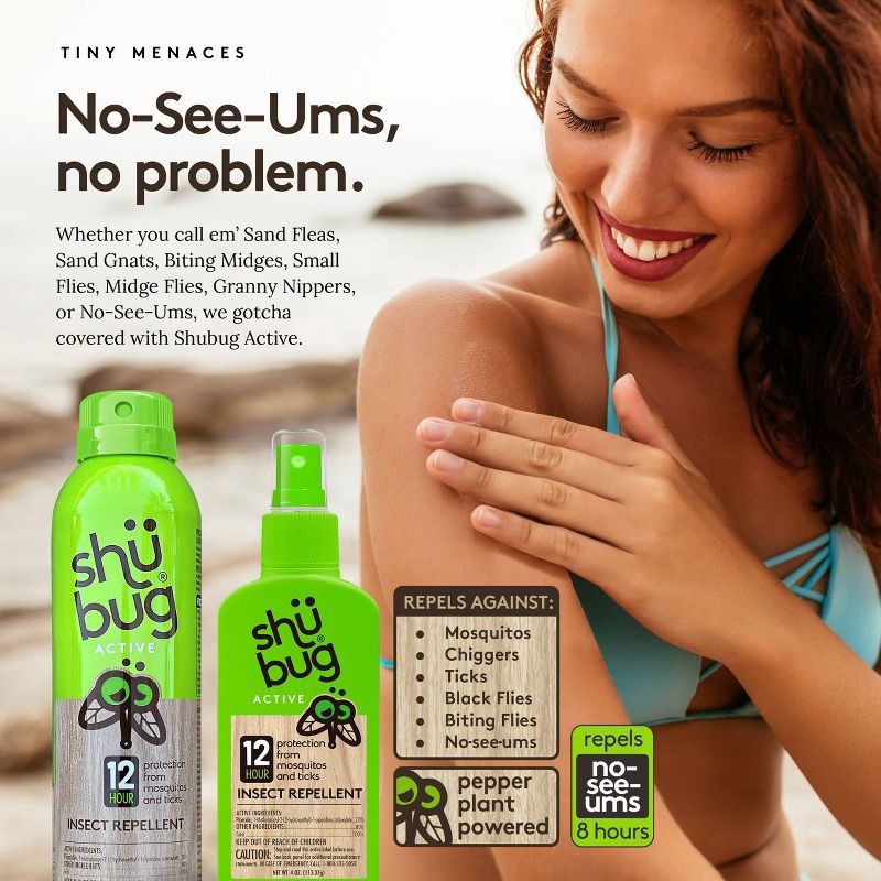 slide 5 of 11, Shubug Active Insect Repellent Spray - 6oz, 6 oz