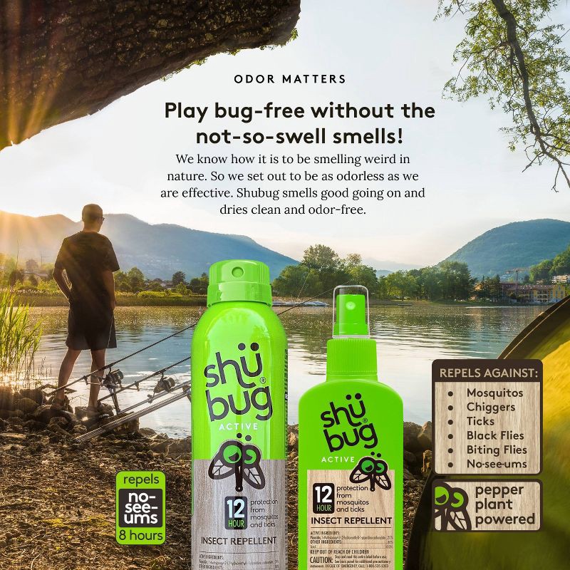 slide 7 of 11, Shubug Active Insect Repellent Spray - 6oz, 6 oz