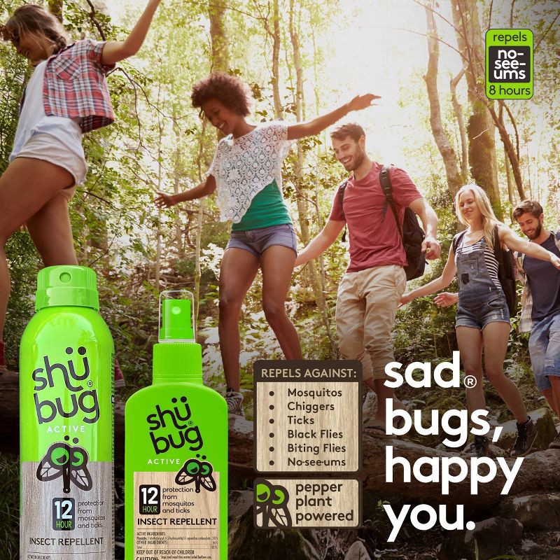slide 10 of 11, Shubug Active Insect Repellent Spray - 6oz, 6 oz