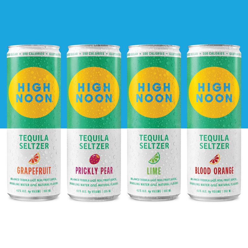 slide 2 of 10, High Noon Tequila Seltzer Fiesta - 8pk/355ml Cans, 8 ct, 355 ml