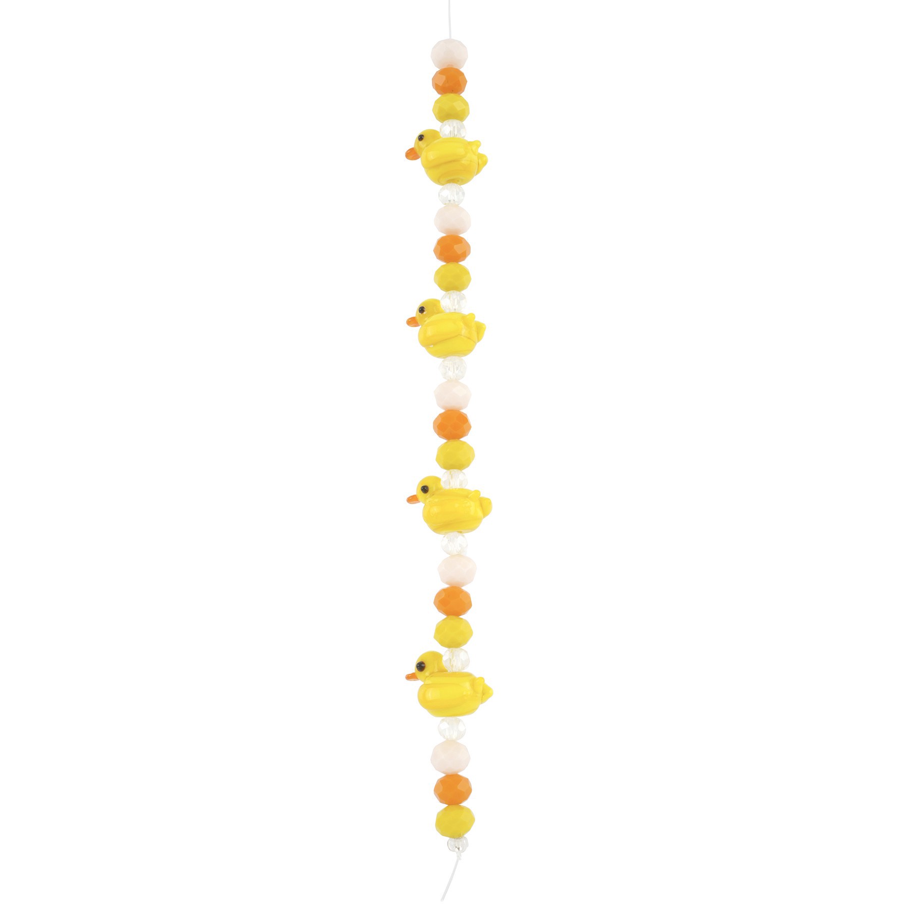 slide 2 of 3, Yellow Duck Lampwork Glass Bead Mix By Bead Landing, 12mm x 16mm