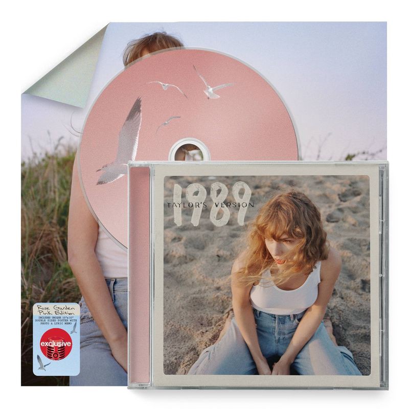 slide 1 of 2, Universal Music Group Taylor Swift - 1989 (Taylor's Version) Rose Garden Pink Deluxe Poster Edition (Target Exclusive, CD), 1 ct