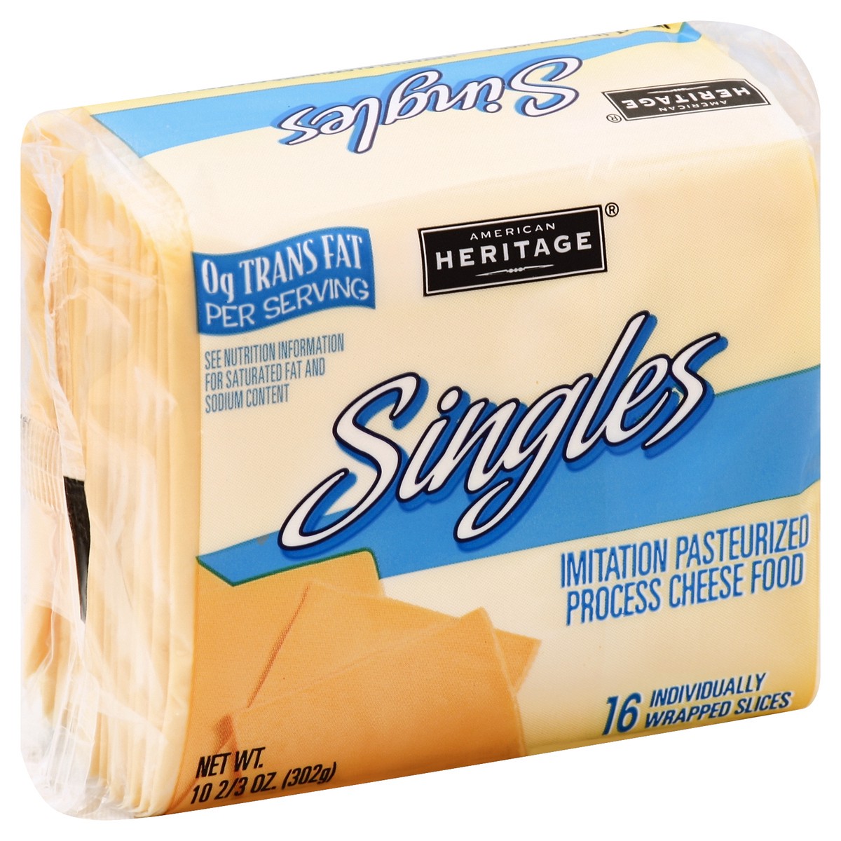 slide 3 of 5, American Heritage Cheese Food 16 ea, 16 ct