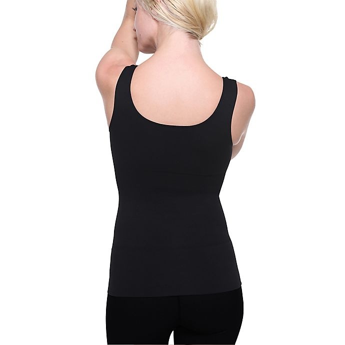 slide 2 of 2, Belly Bandit Mother Tucker Medium Compression Scoop Neck Tank - Black, 1 ct