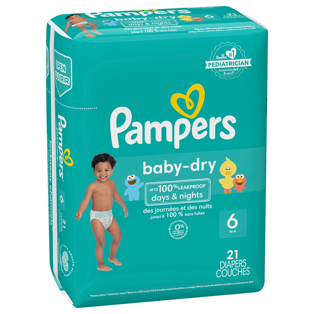 slide 2 of 4, Pampers Baby Dry Diapers Size 6 21 Count, 21 ct