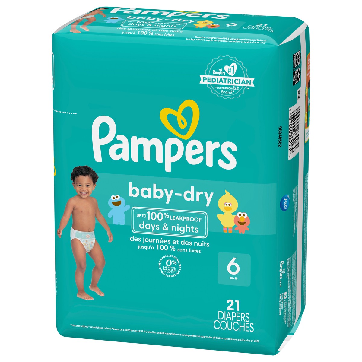 slide 3 of 4, Pampers Baby Dry Diapers Size 6 21 Count, 21 ct