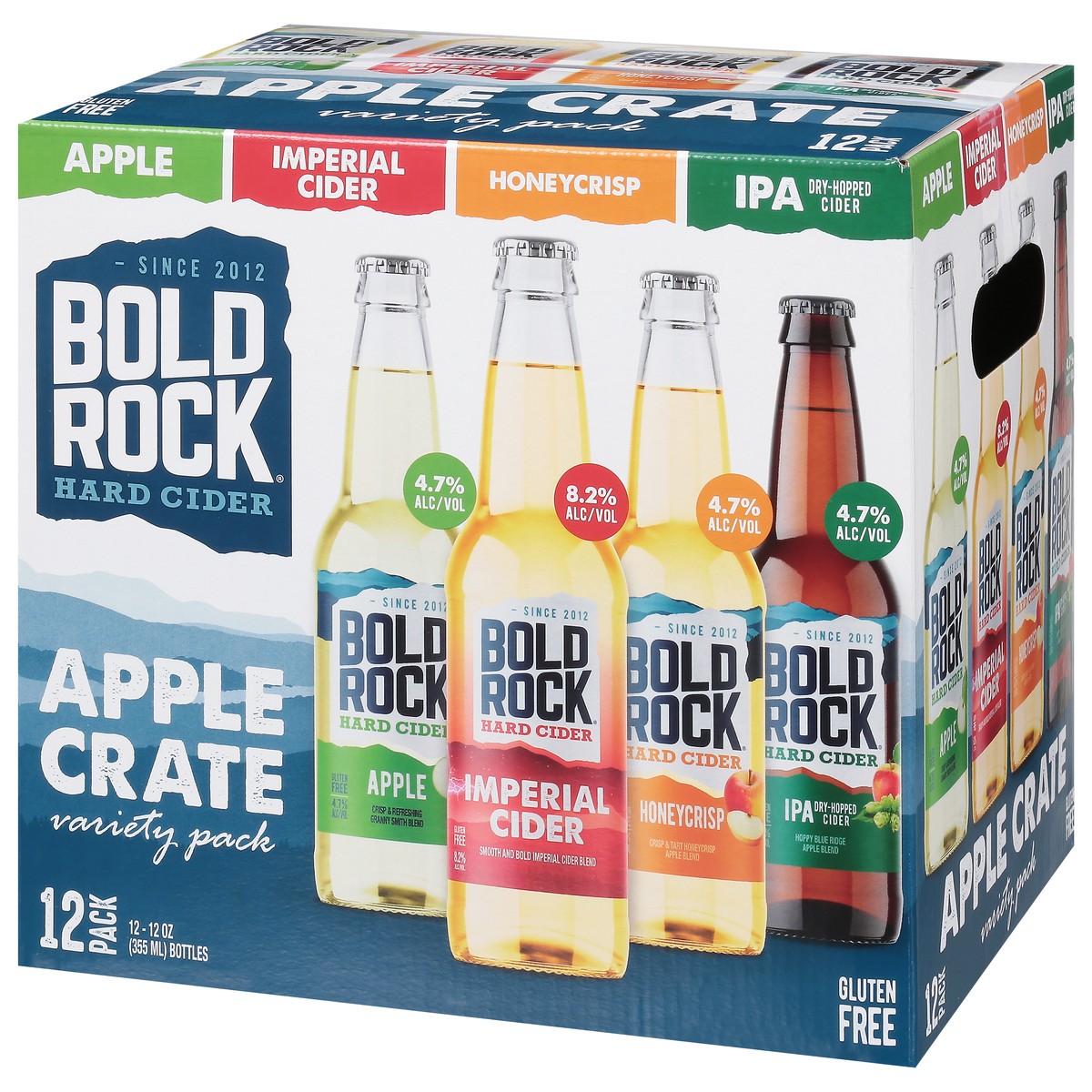 slide 5 of 9, Bold Rock Imperial Crate Hard Cider Variety 12pk Btl, 12 ct; 12 oz